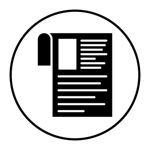 Ilustración vectorial de periódico