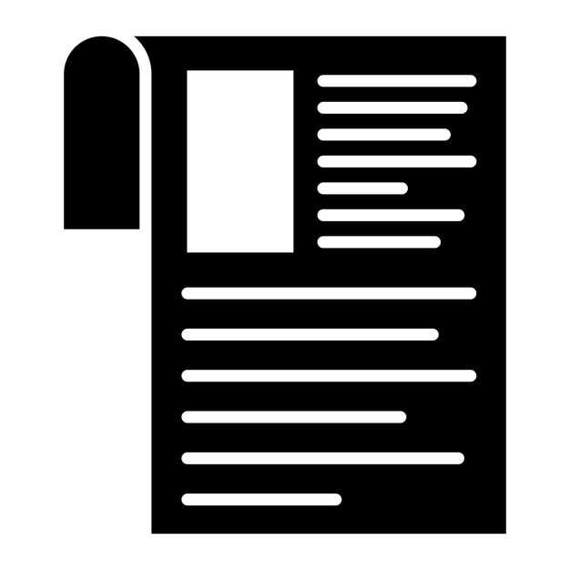 Ilustración vectorial de periódico