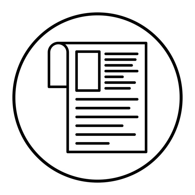 Ilustración vectorial de periódico
