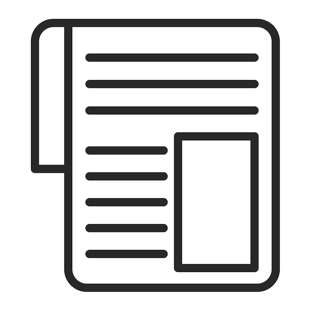 Ilustración vectorial de periódico