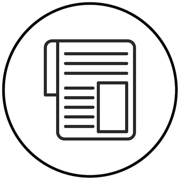Ilustración vectorial de periódico