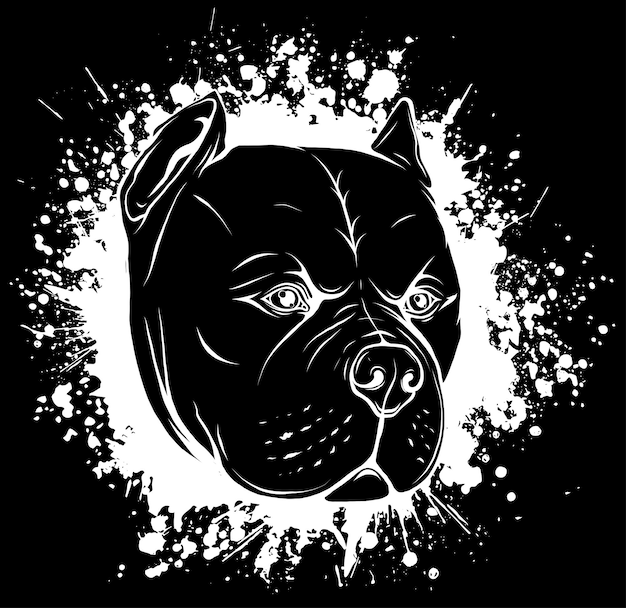 Vector ilustración vectorial del perro jefe