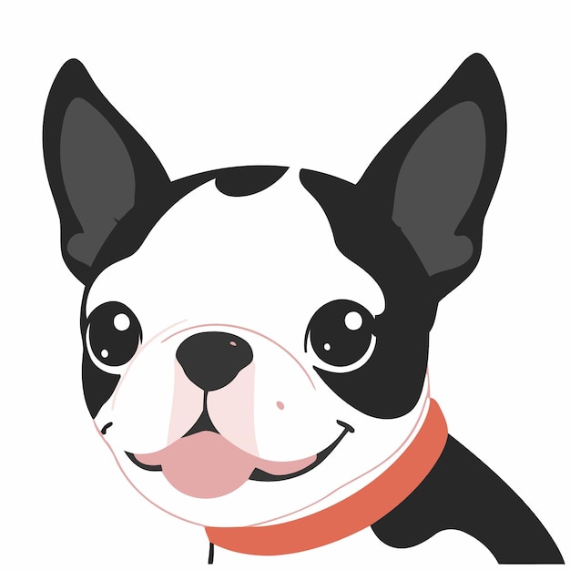 Ilustración vectorial de un perro lindo para libros de cuentos para niños
