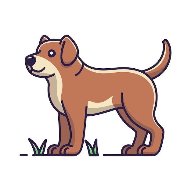 Ilustración vectorial del perro