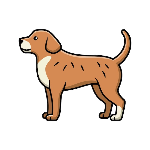 Vector ilustración vectorial del perro