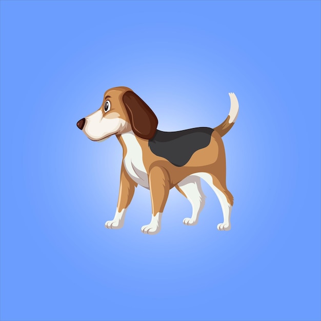 Ilustración vectorial de perros lúdica y fácil de editar en formato EPS