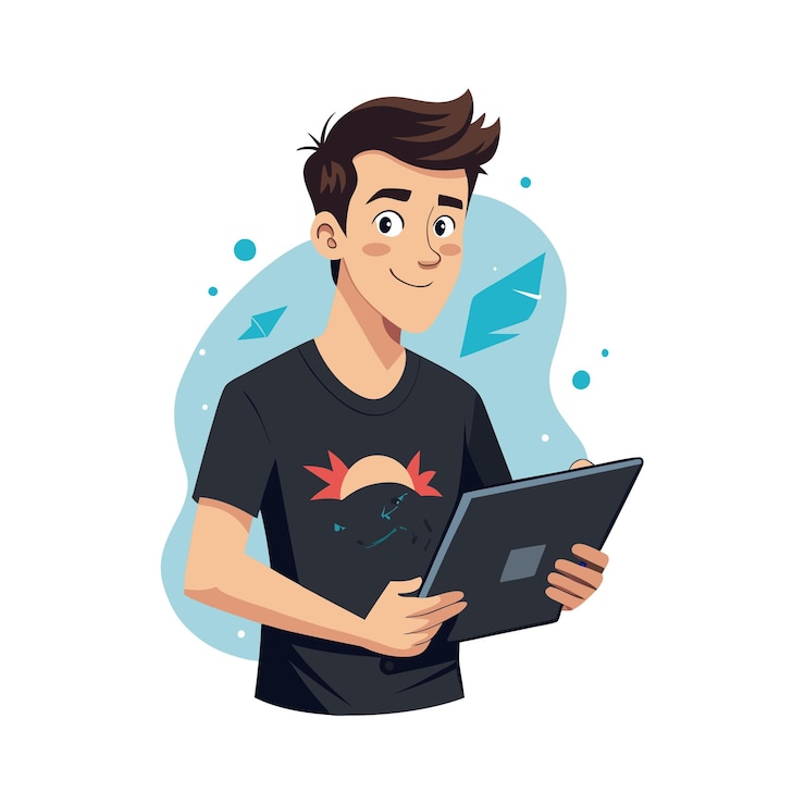 Vector ilustración vectorial de personajes de hombres profesionales