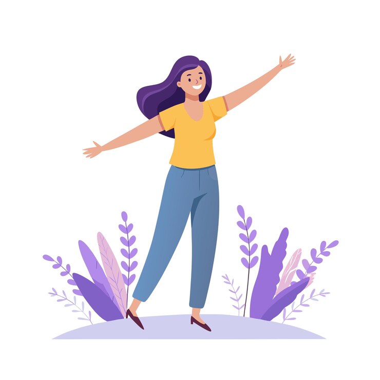 Vector ilustración vectorial de personajes de mujeres hermosas