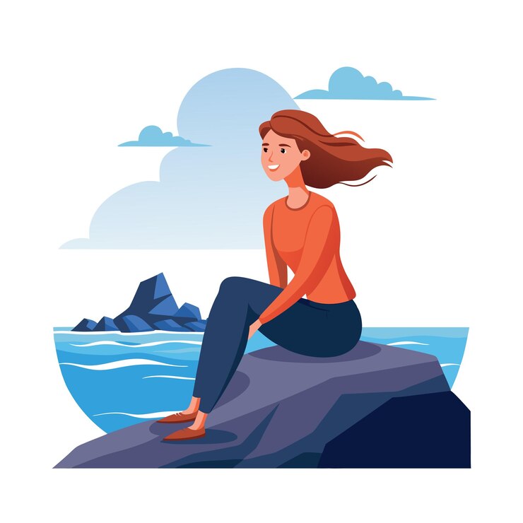 Ilustración vectorial de personajes de mujeres hermosas