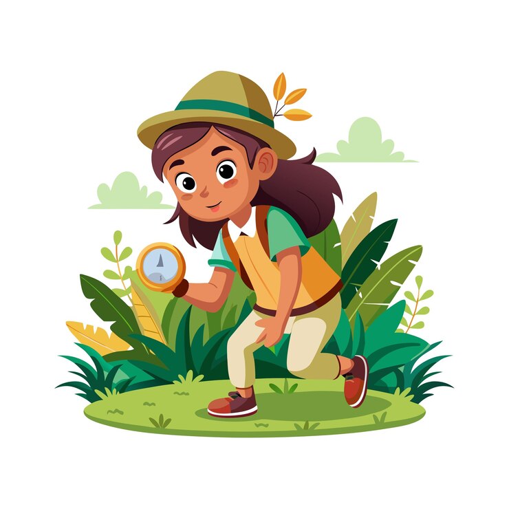 Vector ilustración vectorial de personajes de niñas hermosas