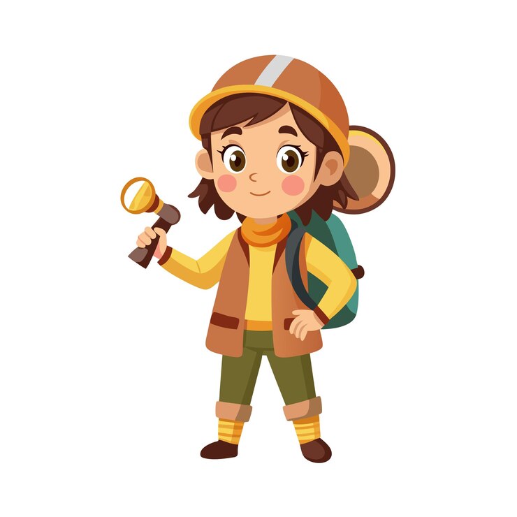 Ilustración vectorial de personajes de niñas hermosas