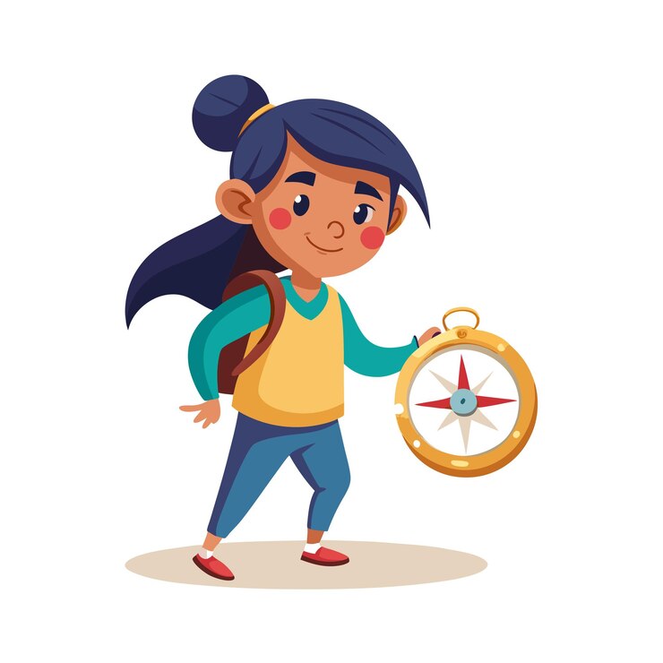 Ilustración vectorial de personajes de niñas hermosas
