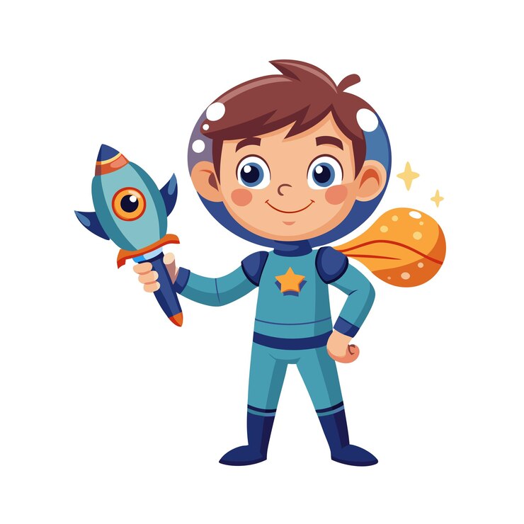 Vector ilustración vectorial de personajes de niños hermosos