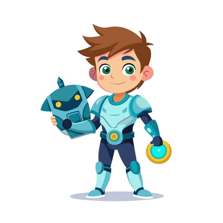 Vector ilustración vectorial de personajes de niños hermosos