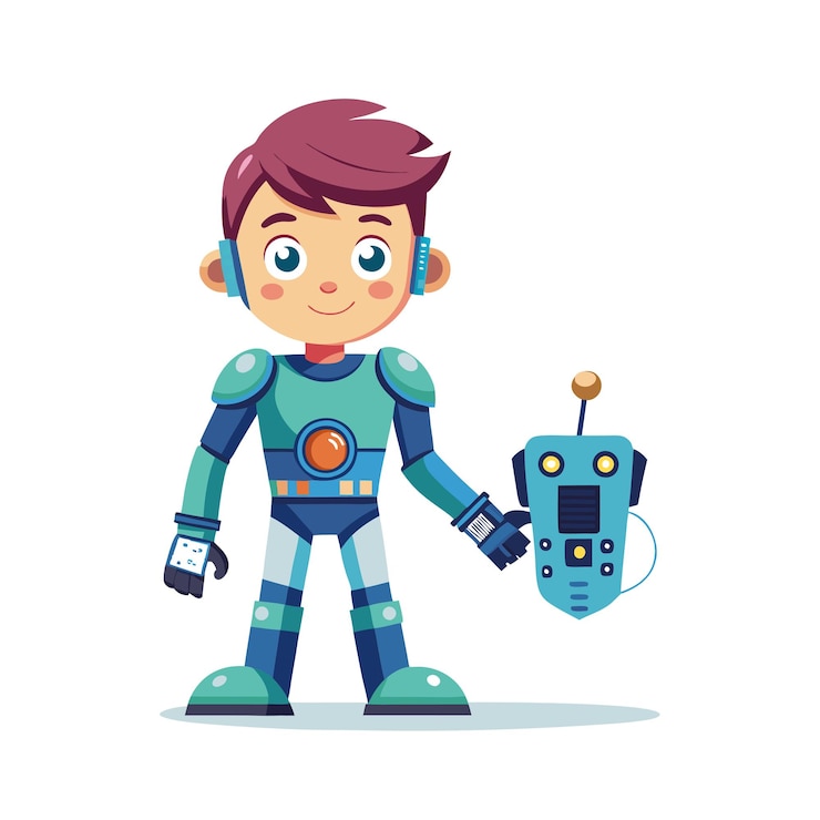 Vector ilustración vectorial de personajes de niños hermosos
