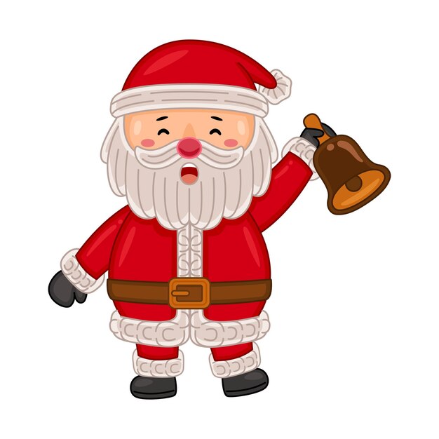 Vector ilustración vectorial de personajes de santa claus