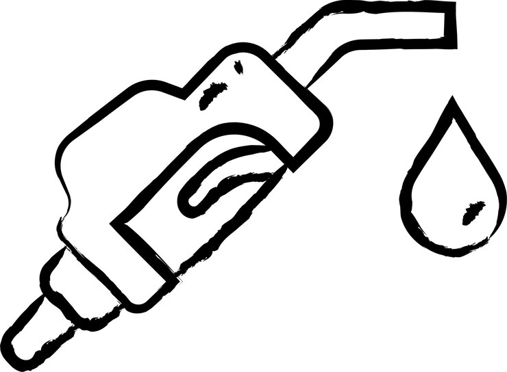 Vector ilustración vectorial del petróleo dibujada a mano
