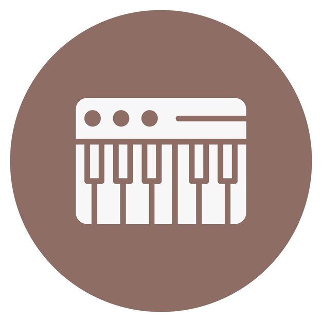Ilustración vectorial para piano