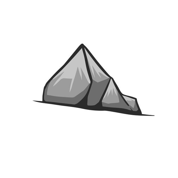 Ilustración vectorial de la piedra
