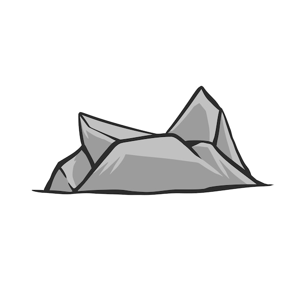Ilustración vectorial de la piedra