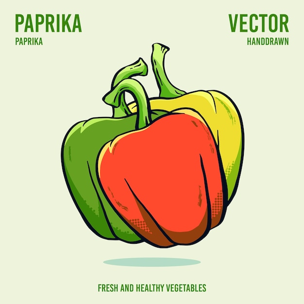 Ilustración vectorial del pimentón