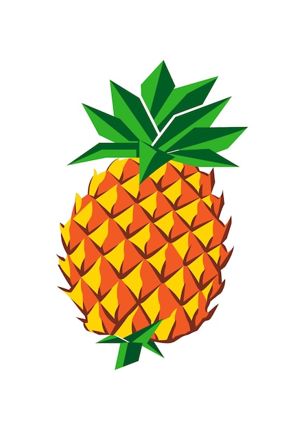 Ilustración vectorial de la piña