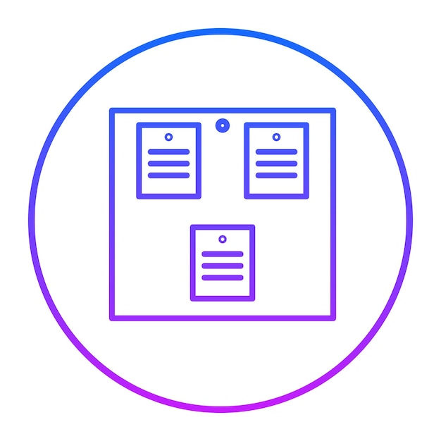 Ilustración vectorial de pinboard