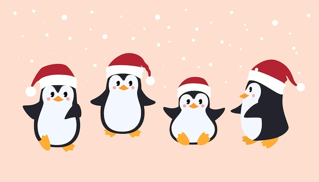 Ilustración vectorial de pingüino