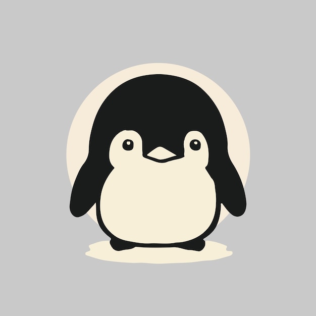 Ilustración vectorial de pingüino