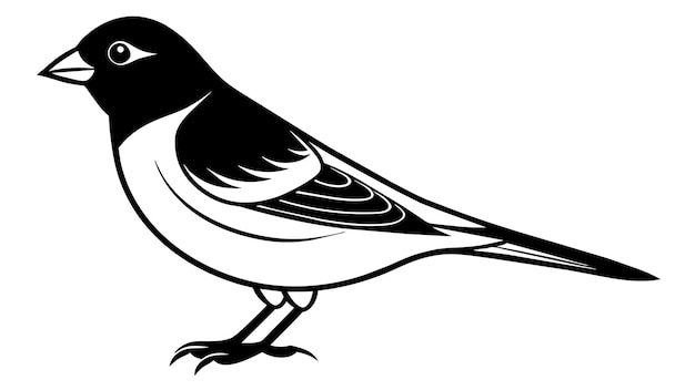 Ilustración vectorial de pinzón Arte aviar cautivador para sus diseños