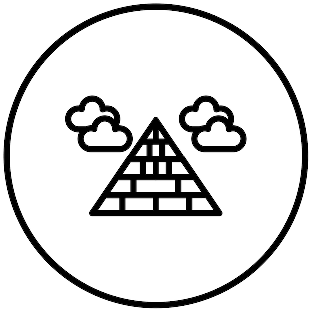 Ilustración vectorial de las pirámides egipcias