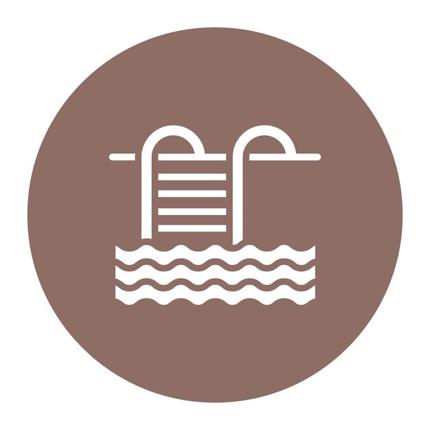 Ilustración vectorial de la piscina