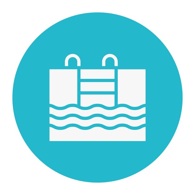 Ilustración vectorial de la piscina