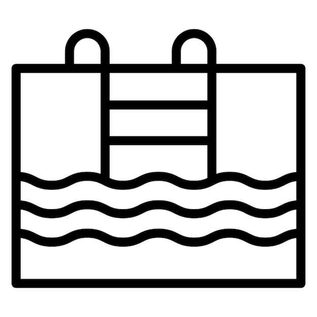 Ilustración vectorial de la piscina