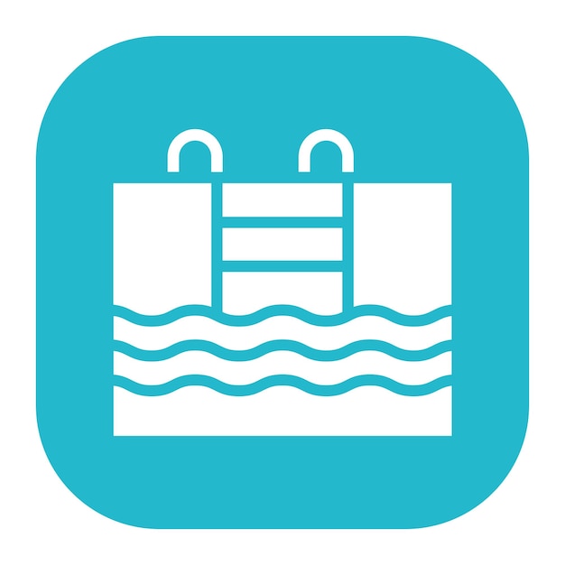 Ilustración vectorial de la piscina