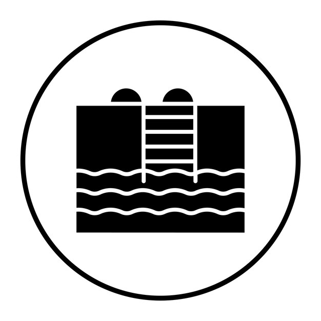 Ilustración vectorial de la piscina