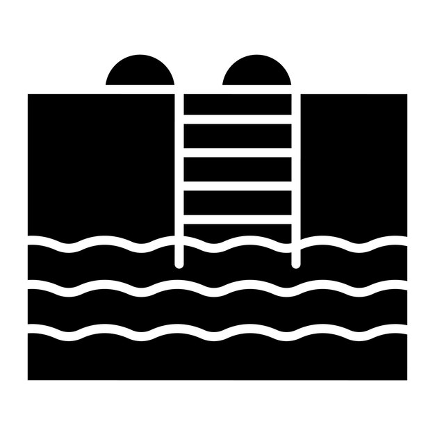 Ilustración vectorial de la piscina
