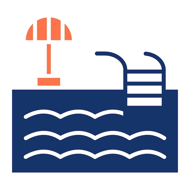 Ilustración vectorial de la piscina