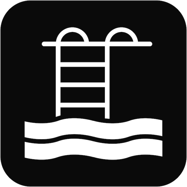 Ilustración vectorial de la piscina
