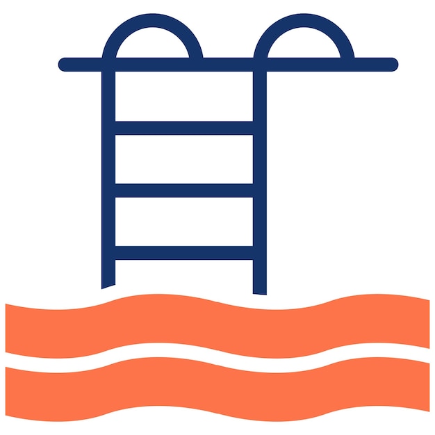 Ilustración vectorial de la piscina
