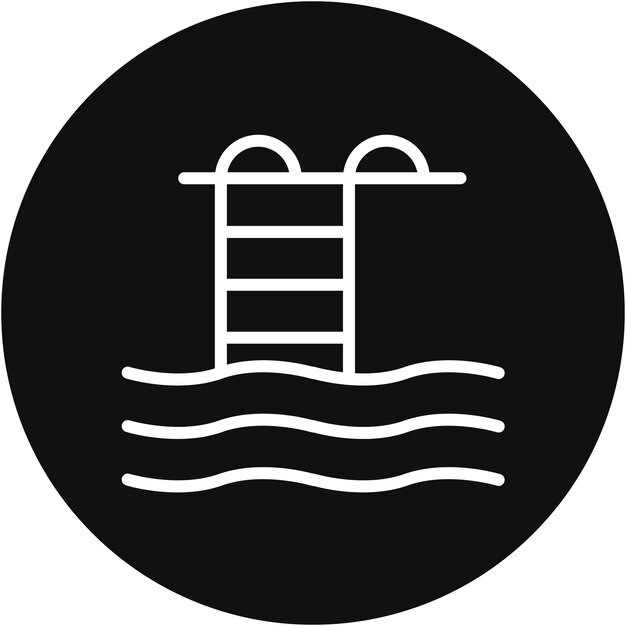 Ilustración vectorial de la piscina