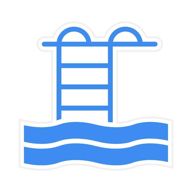 Ilustración vectorial de la piscina
