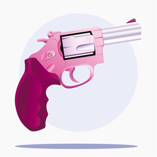 Ilustración vectorial de una pistola