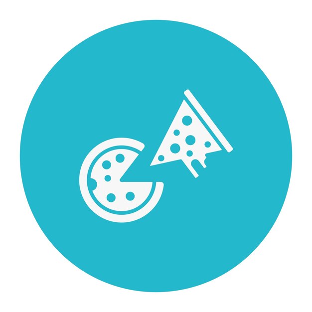 Ilustración vectorial de pizza