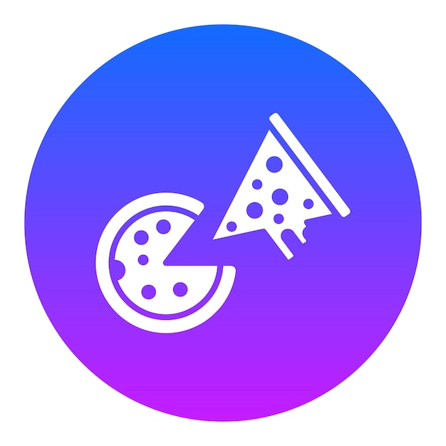 Ilustración vectorial de pizza