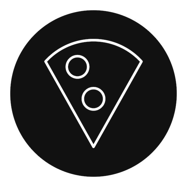 Ilustración vectorial de pizza