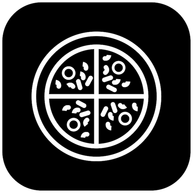Ilustración vectorial de las pizzas