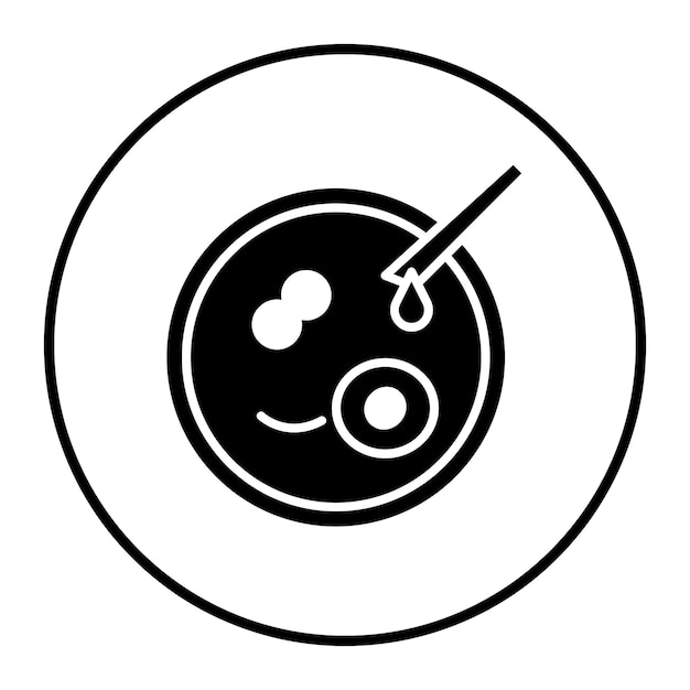 Ilustración vectorial de la placa de Petri