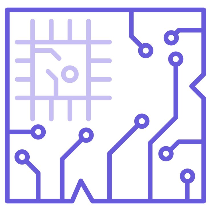 Vector ilustración vectorial de las placas de pcb