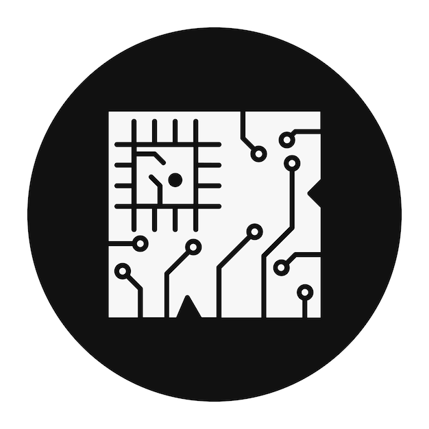 Ilustración vectorial de las placas de PCB